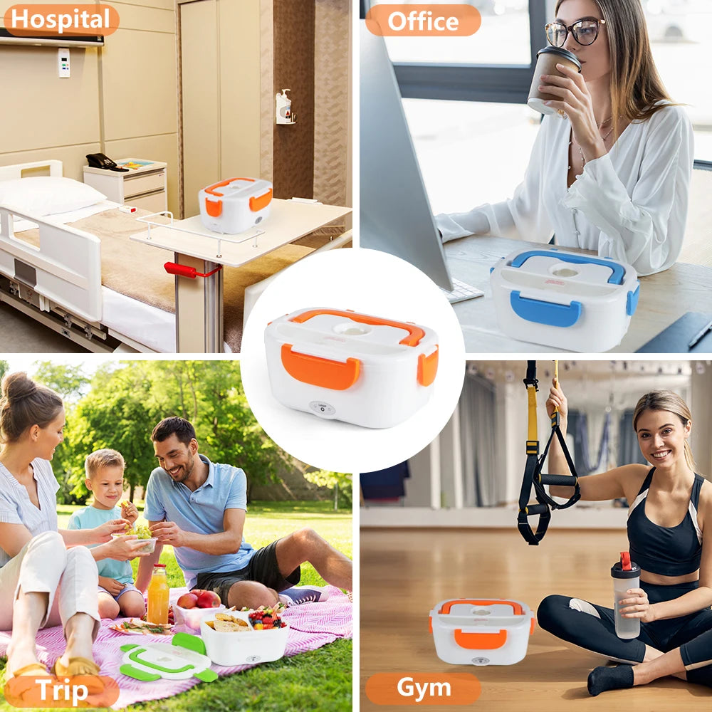 B10-0850 USA Warehouse Amz Hot Selling 2023 110V/220V 1.05L Portable Electric Food Container Storage Lunch Box