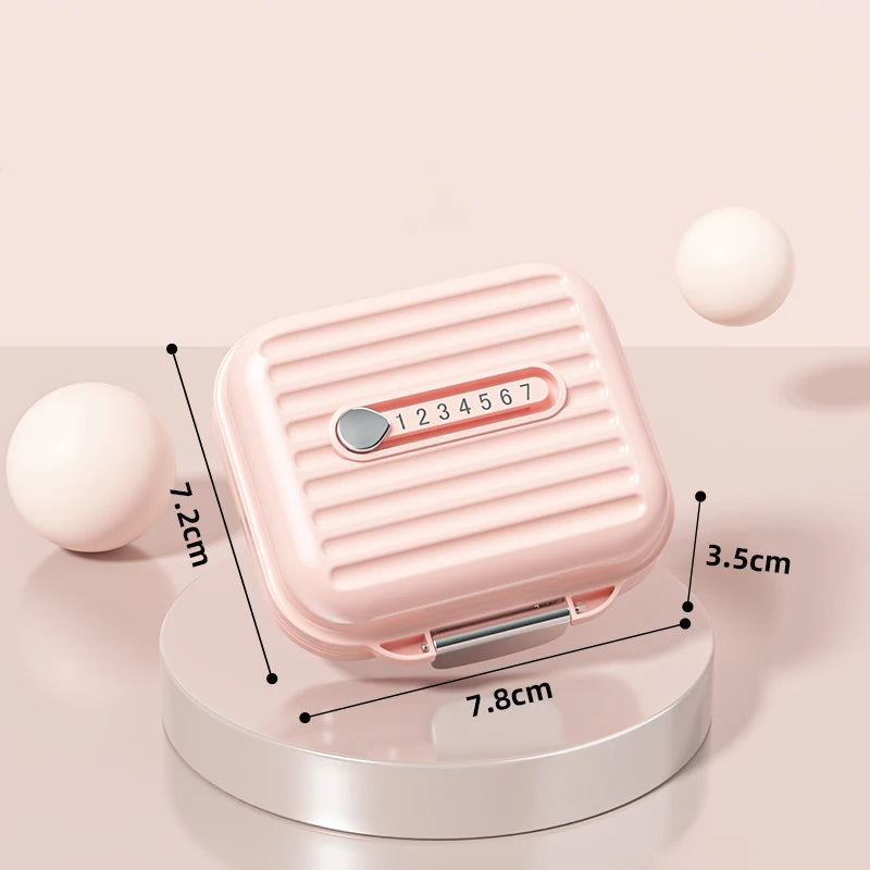 Portable  Pharmacy Vitamin Dispenser Daily Tablet Organizer Weekly Medicine case 7 Days 7 Compartments Plastic Pill Box