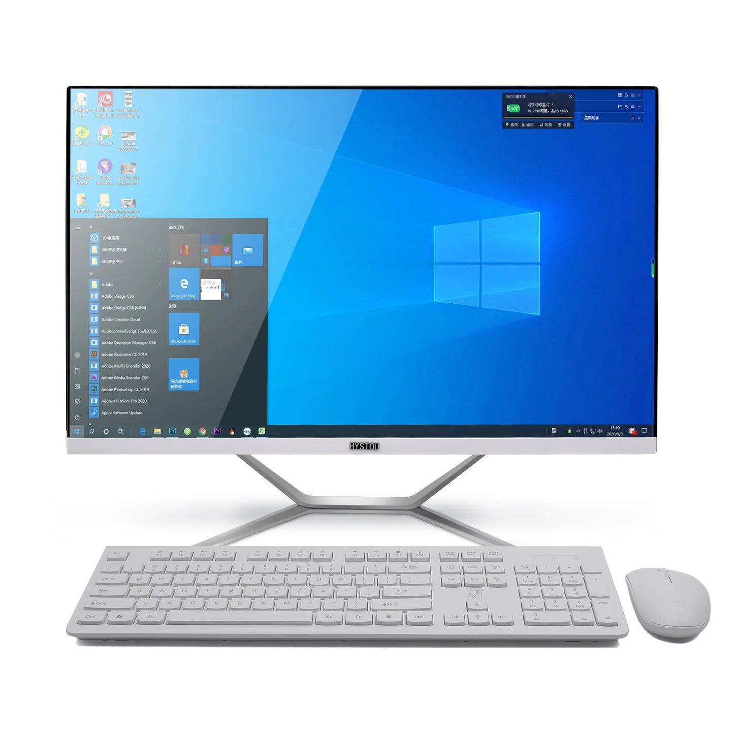 All-in-One 21.5\"-23.8\" Desktop Computer DDR3 RAM 64GB Core I7/I5/I3 AIO Barebone Hardware Win10 OS for Gaming LCD Monitor