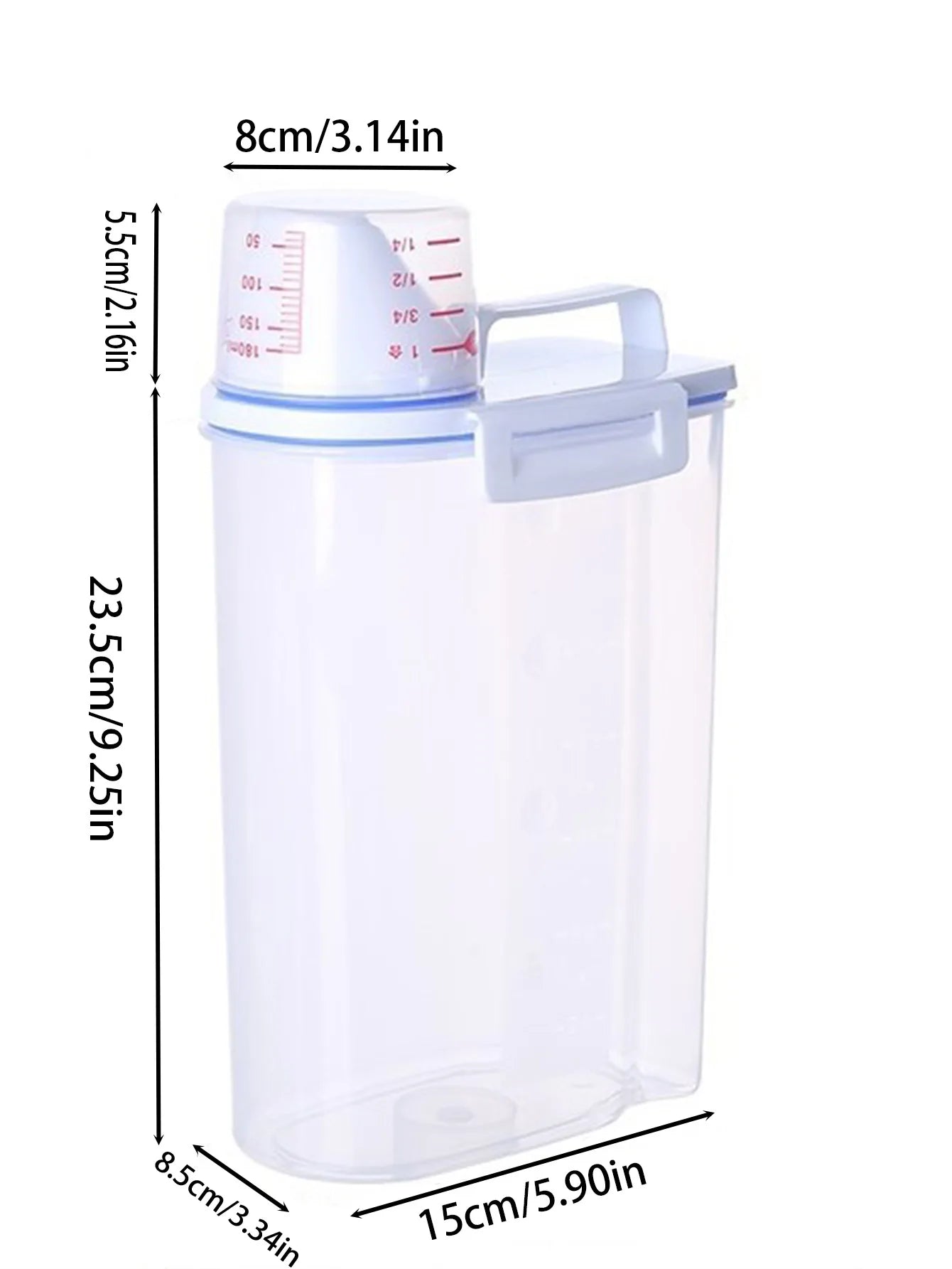 Transparent PP Food Storage Container Moisture-Proof Kitchen Organizer Dispenser Seal Cereal Preservation Storage Box