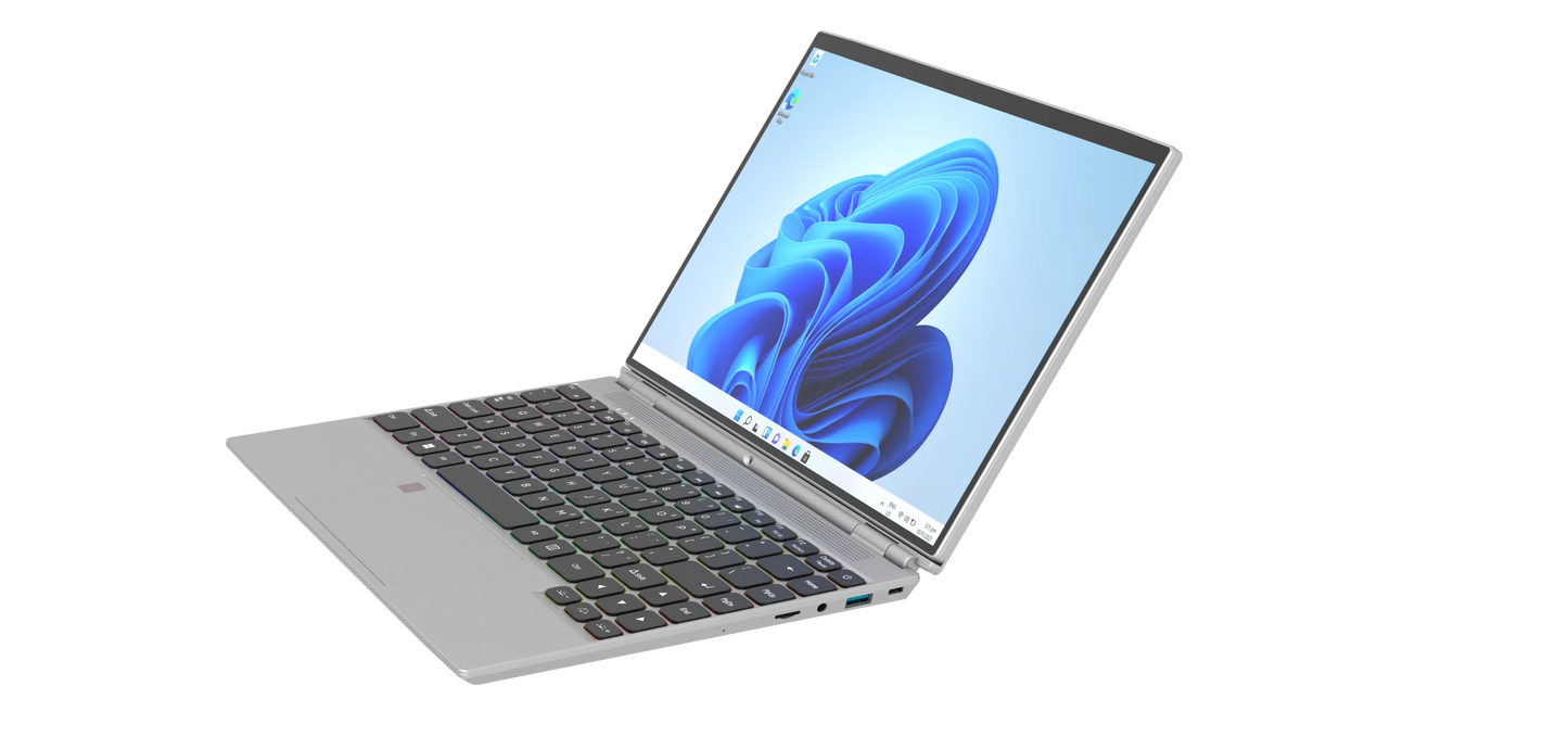 14 Inch Touch Screen Yoga Laptop for Business Intel Celeron 12th Gen N95 16GB DDR4 RAM 2TB SSD for Daily Use