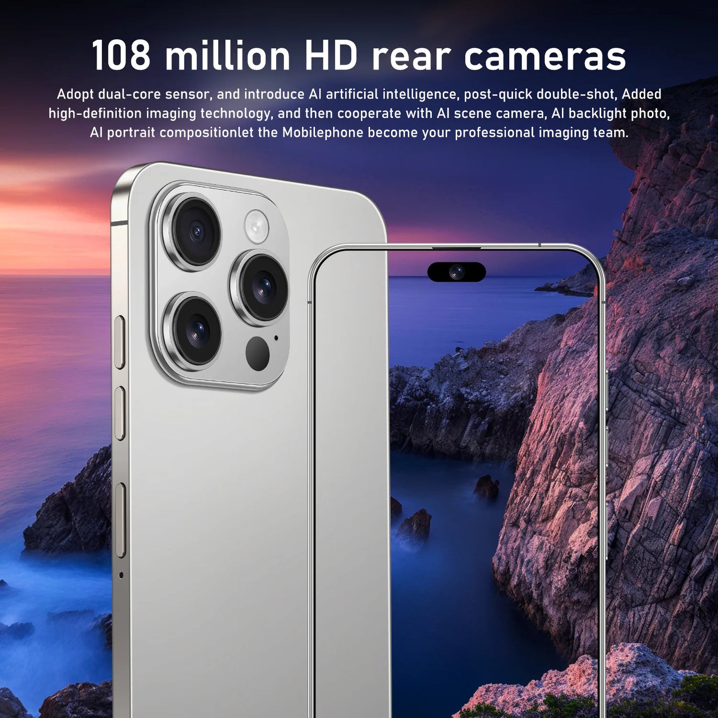 16 Pro Max 5G Smartphones Phone 16 Pro Max 16GB+1TB Smartphone 5G Smartphone 7.3inch Screen