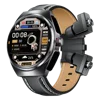 2025 New Best Smart Watch Leather Band with Earbuds 2 in 1 Headphones and Smartwatch Fitness Tracker with Heart Rate Monitor