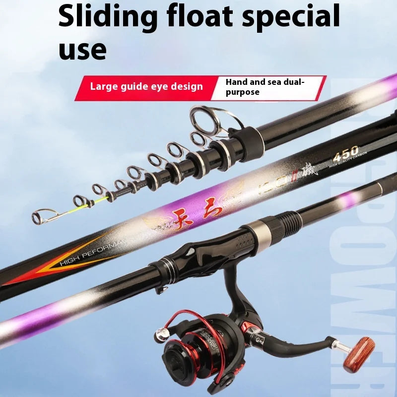 2025 Upgrade Fast Performance Carbon Sea Rod for Carp Fishing New Model with Soft-Tipped Rock & Rubber Handle for Bottom Fishing