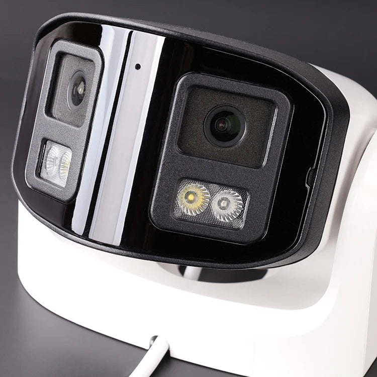 GA-B6DFD-M4G(AG) 4MP 180 Degree Panoramic Security IP66 ColorVu Night Vision Two Way Audio Outdoor CCTV Dome POE Camera