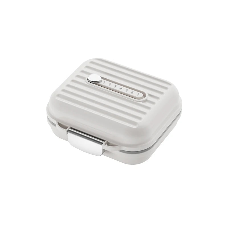 Portable  Pharmacy Vitamin Dispenser Daily Tablet Organizer Weekly Medicine case 7 Days 7 Compartments Plastic Pill Box