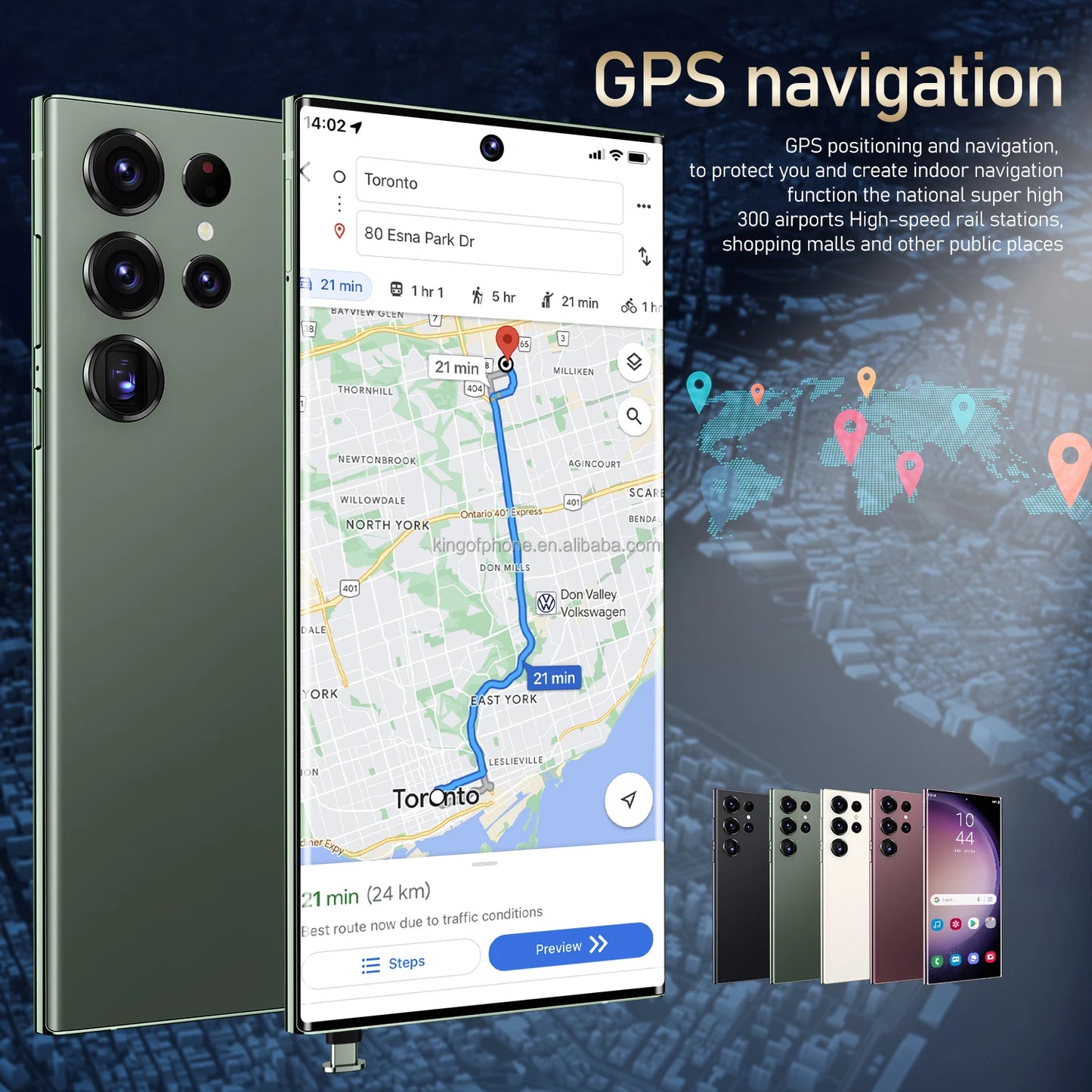 Hot Selling Unlocked 7.3-Inch for Gal Axy S24 Ultra 4G Smartphone 512G Android Phone with 108MP Rear Camera CDMA and LTE Cellula