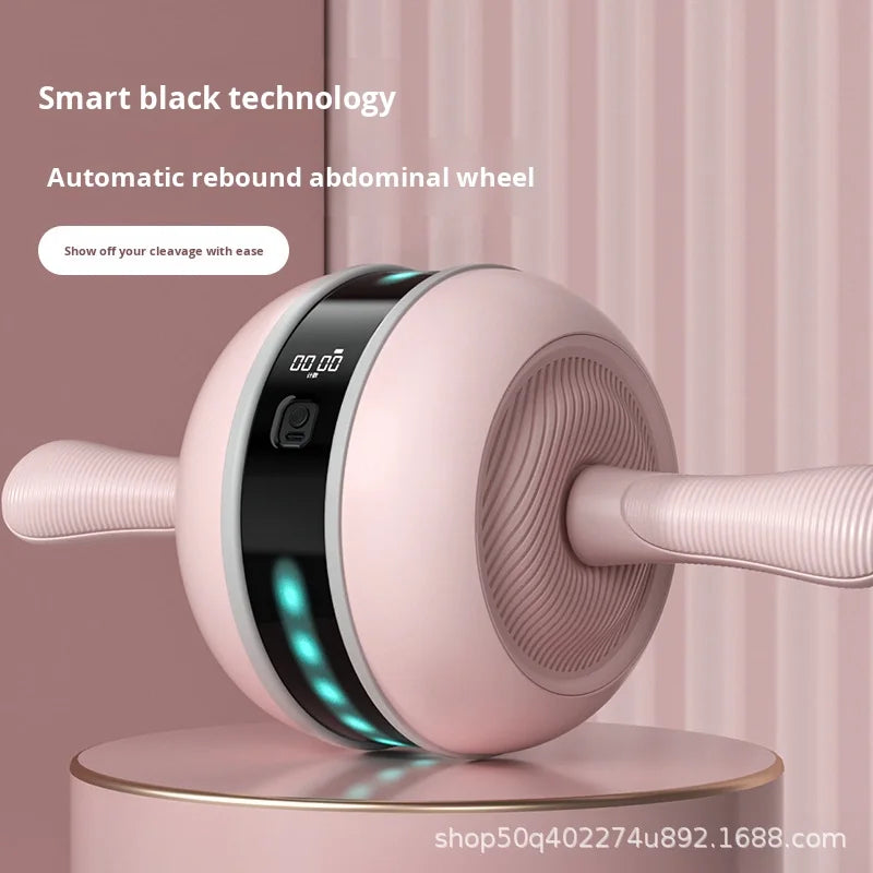 Automatic Intelligent Abdominal Muscle Roller Machine Home Fitness Exercise Equipment Rebound Abdominal Wheel for Male Plastic
