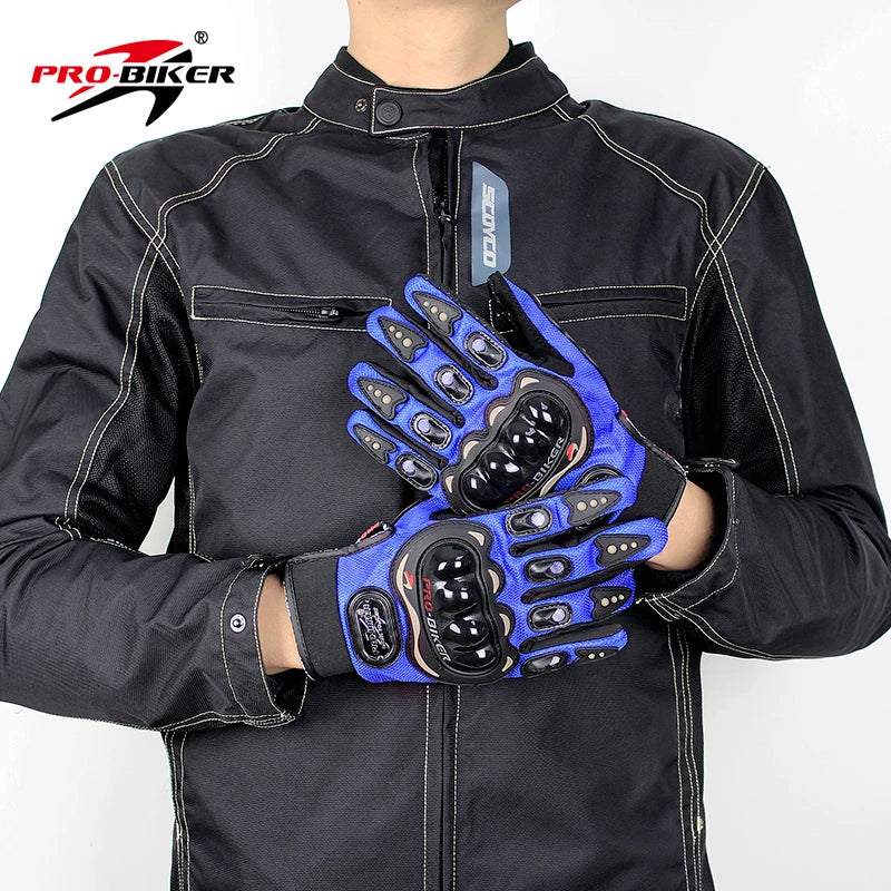 Full-Finger Racing Gloves for Outdoor Exercise Gym Cycling Other Sports Touch Screen Compatible Non-Slip Breathable Motorcycle