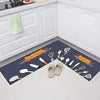 Quick Dry 2 Piece Set Anti Slip Diatomite Kitchen Carpet Washable Floor Mat Super Absorbent Stone Kitchen Mats