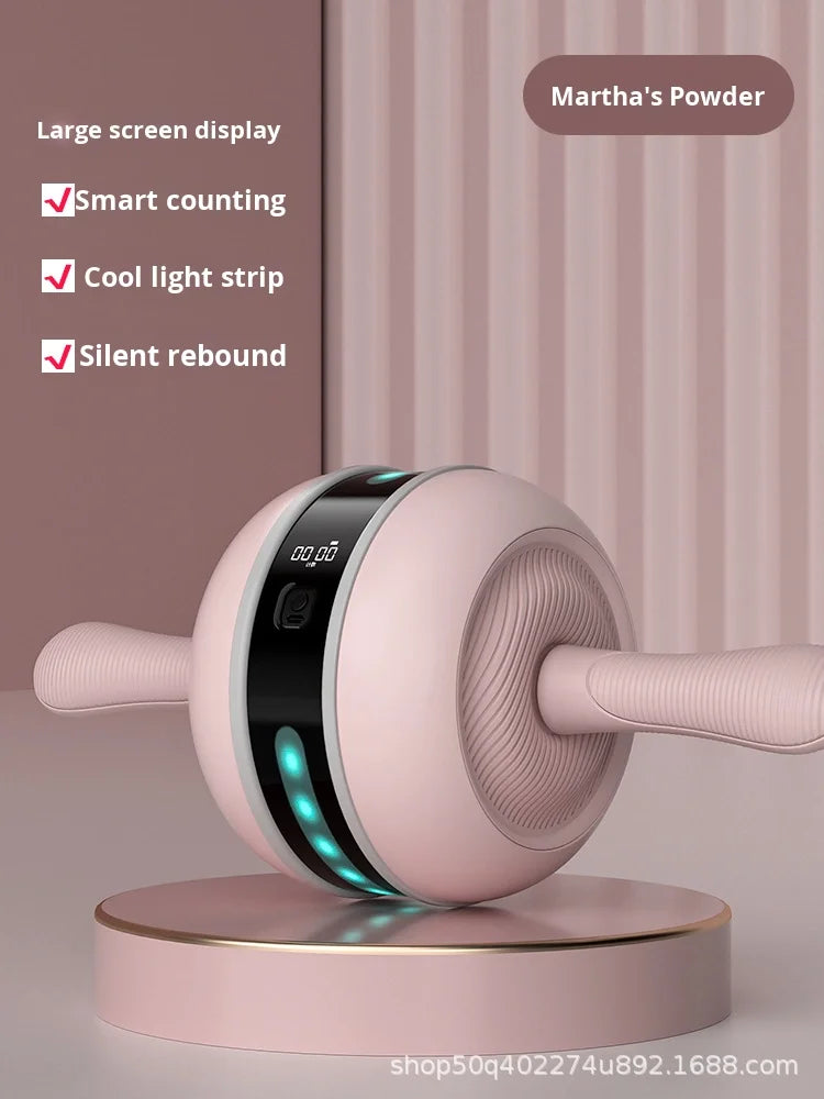 Automatic Intelligent Abdominal Muscle Roller Machine Home Fitness Exercise Equipment Rebound Abdominal Wheel for Male Plastic