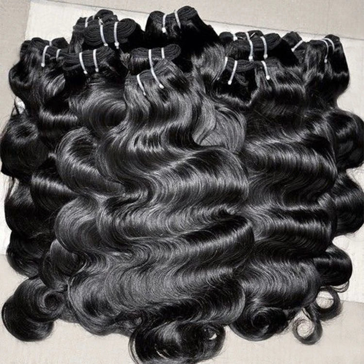 Virgin Cambodian Hair Bundles Natural Black Extension 100% Body Wave Human Hair Extensions Beauty Products for Women