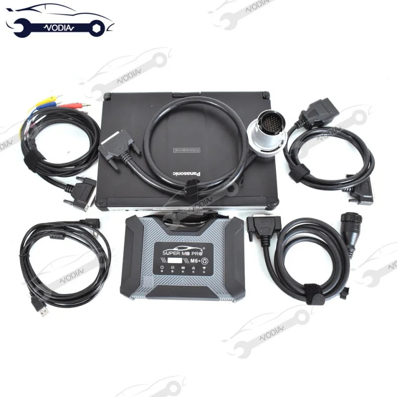 Toughbook CFC2 for Super MB Pro M6 Wireless Star Multiplexer Engine Analyzer for Benz MB Car and Truck Diagnostics Tool