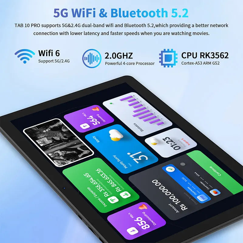 2025 Factory Wholesales Android Tablet 10.1 Inch Quad Core Tablet PC All in One Tablet PC VASOUN M30A with Keytboard Mouse