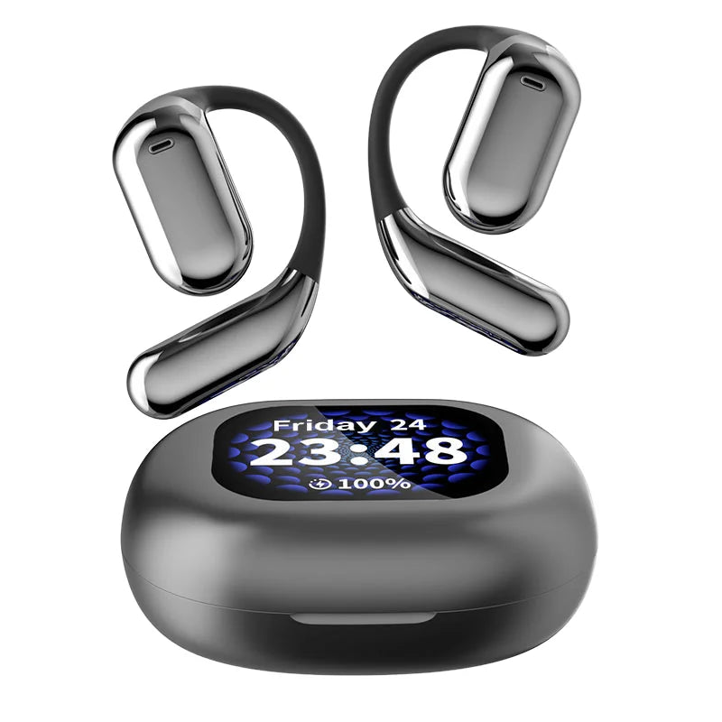 New LCD Ows AI Earphone Online Instant Voice Translation Headphone AI translator earbuds real time 144 language earphone
