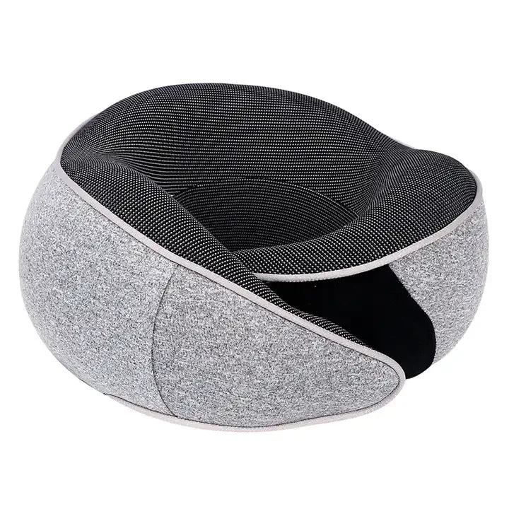 Travel Neck Pillow Memory Foam Neck Support, Patented Design for Airplanes Camping and Travel Washable Neck Support Pillow