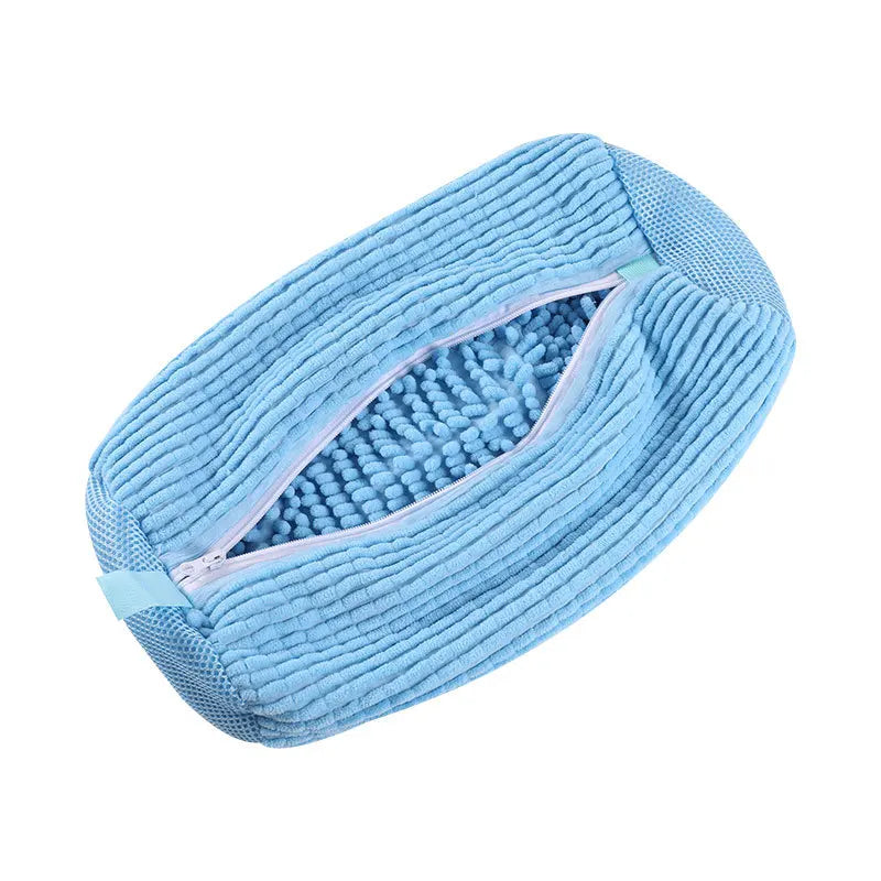 Customizable Logo Thickened Zippered Polyester Shoe Cleaning Bag for Washing Machines