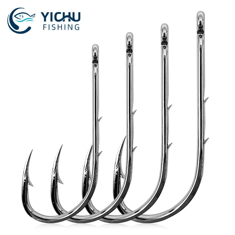 1000pcs 92247 Octopus Beak Baitholder Fishing Hooks Carbon Steel Barbed Offset Octopus Circle Hooks for Saltwater Freshwater