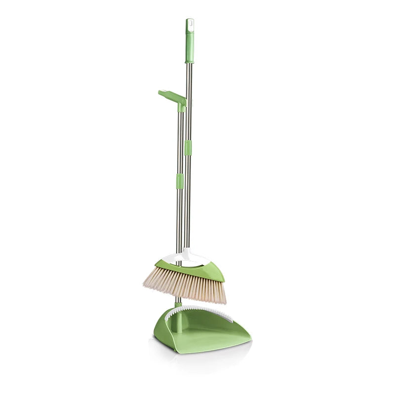 Modern Magic 2-in-1 Dustpan Cleaning Kit New E-commerce Effortless Sweeping Storage Plastic Broom Head