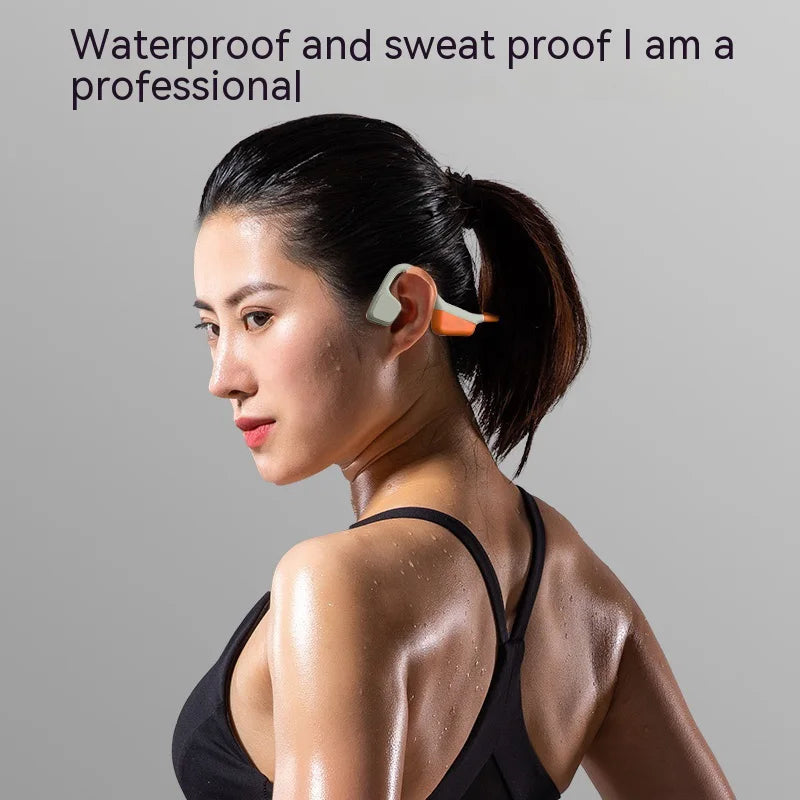 Neckband Wireless Earphone I18PRO True 5.3 Earbuds Bone Conduction Waterproof Sports Headset Open Ear Headphones for Phone
