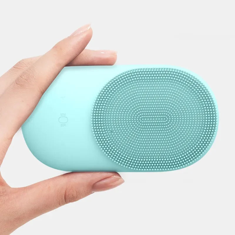 Multifunctional Silicone Sonic Face Cleaner Deep Pore Electric Face Beauty Clean Silicon Face Washing Cleaning Brush