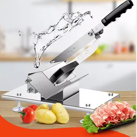 Hot Pot Manual Meat Roll Cutter Slicer Kitchen Roller Machine Super Thin Meatloaf