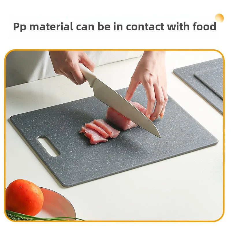Three Double-Sided Non-Slip PP Cutting Board Set Plastic Kitchen Board for Cheese Vegetables Meat Fruits-Wholesale