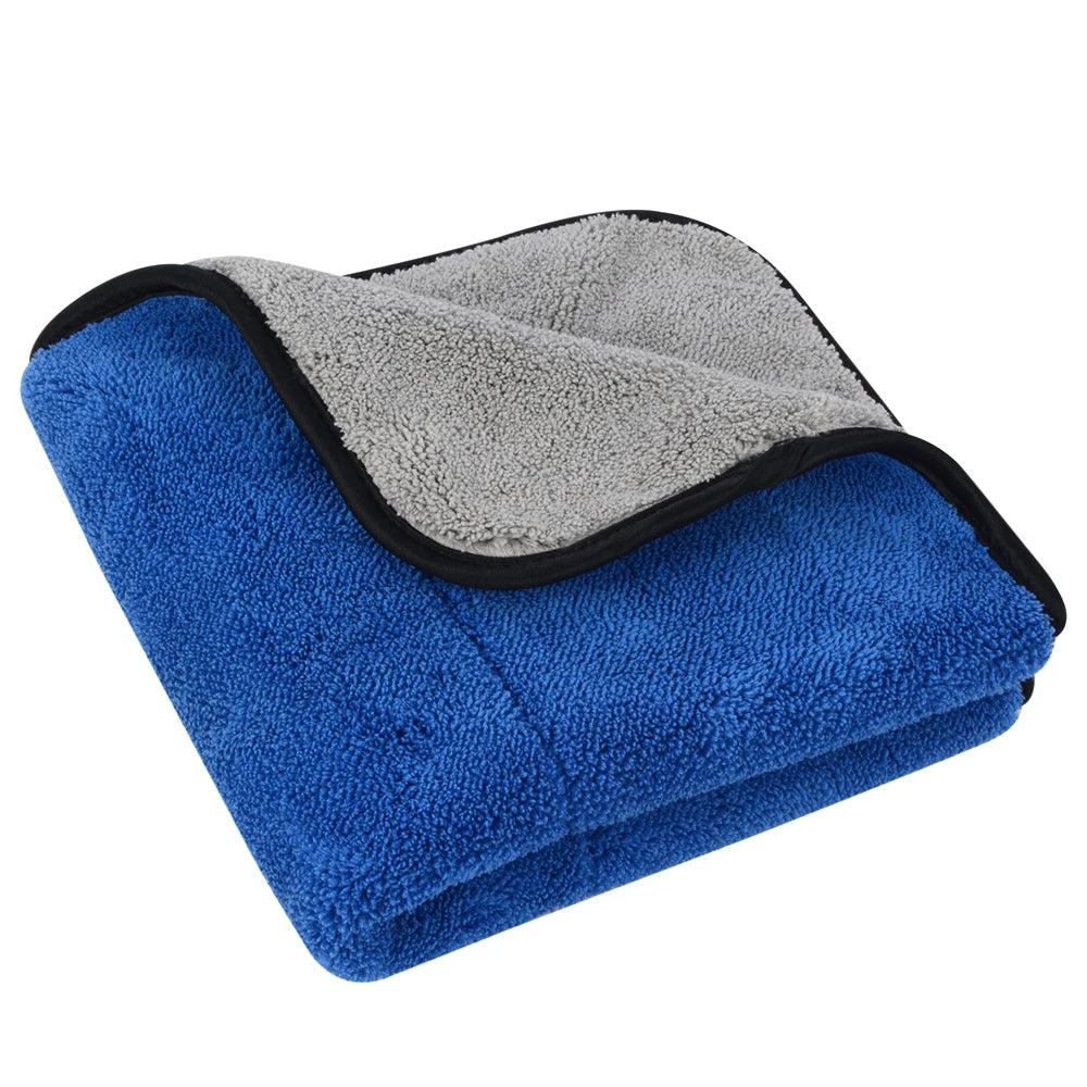 Wholesale 700gsm 16 X 16 / 24 Inches Dual Layer Microfiber Cleaning Detailing Drying Cloth Microfibre Towel for Car Wash