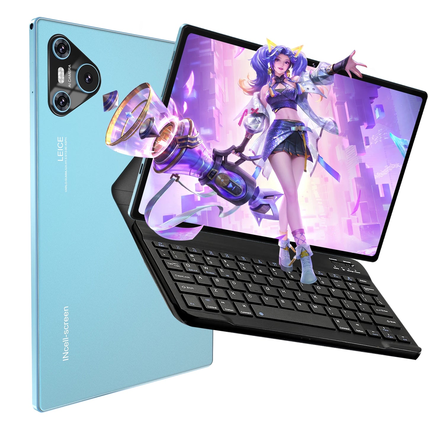 10" Android Tablet with Pen Learning Tablet for Kids Tablet with Keyboard Tablette Educative Pour Enfants 10000mAh 4 Speakers