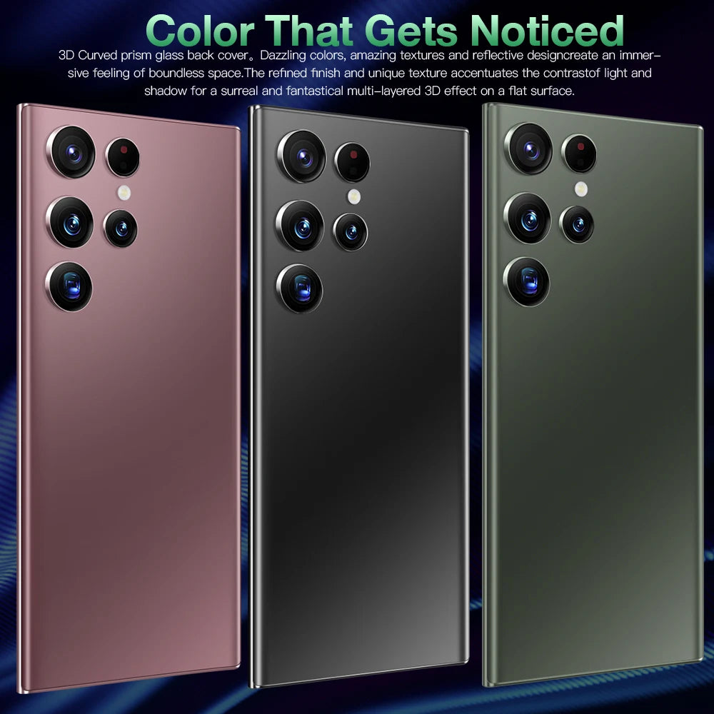 2023 Style Grids China Wholesale Personalizeds23 ultra 6.8inch Dual Sim Card Smartphone 5g Oem Mobile Phone Mobile Phone Galaxie