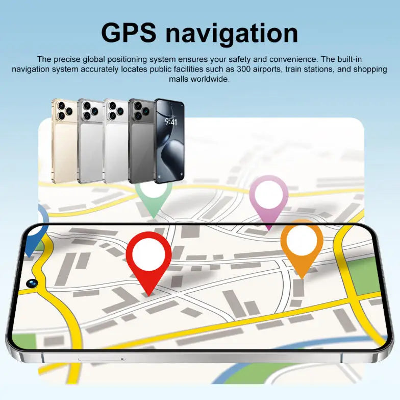 I 17 Pro Max 5G Smartphone 108MP Triple Camera 8GB+256GB 8000mAh Fast Charge Global Version Cross-Border Hot Selle