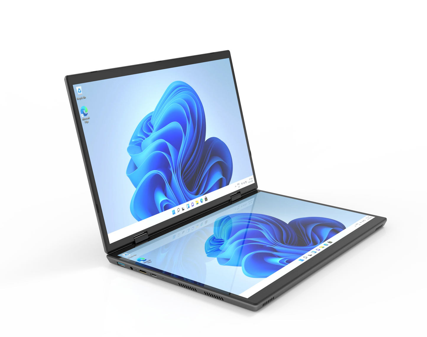 2025 Business New Laptop HL140D Dual Touch Control 14+14Inch 32GB RAM 1024GB ROM Quad-Core Four-Thread High Quality PC Computer