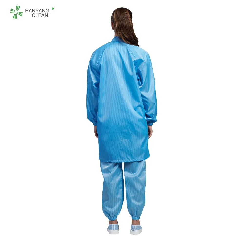 H-1104 Cleanroom Antistatic Garment Gown Esd Smock Uniform Working Clothes