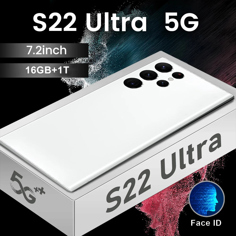 Galaxy S22 Ultra 16GB+1TB Smart Android Phone 6800mah 5G Dual SIM Dual Standby Unlocked Smartphone S22 ultra S22 ultra