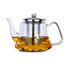 Hiware 1000ml Glass Teapot with Removable Infuser, Stovetop Safe Tea Kettle, Blooming and Loose Leaf Tea Maker Set
