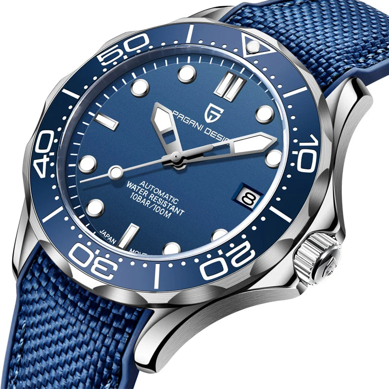 Pagani Design 2025 Automatic Watches for men mechanical wristwatch men Top Brand Luxury men watch 100m waterproof NH35 steel 007