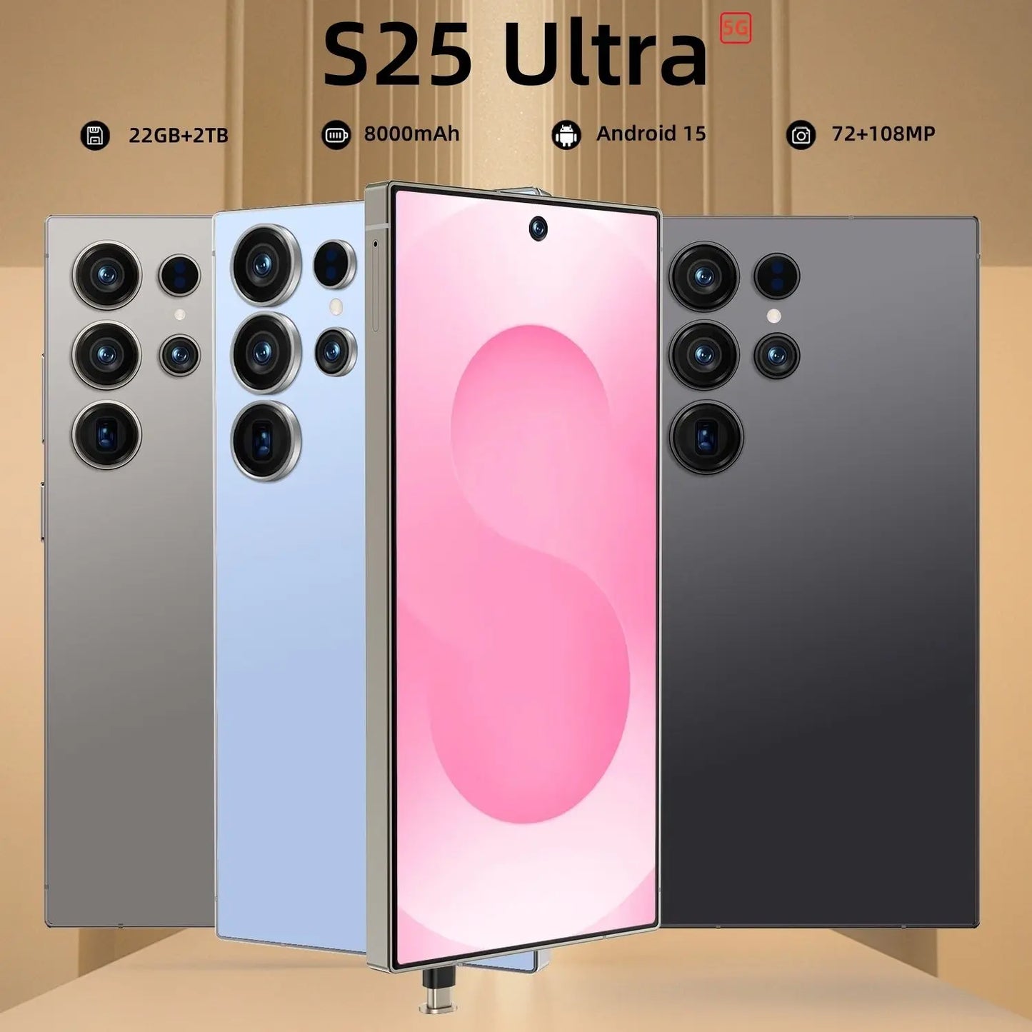 Factory Wholesale New Original S25 Ultra 6.9 Inch 16+1TB Cheap Smartphone High Quality Gaming 5G Phone Android Phone Smartphone