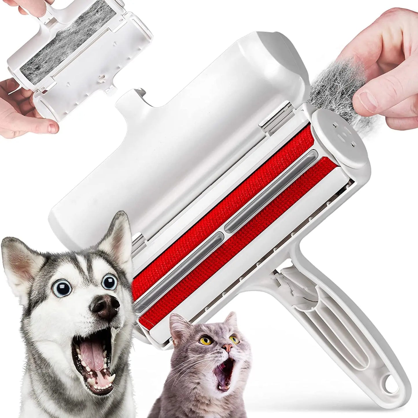 Hot Sell Customizable Logo Efficient Self Cleaning Slicker Lint Fur Hair Remover Roller Tool Grooming Pet Cat Dog Brush