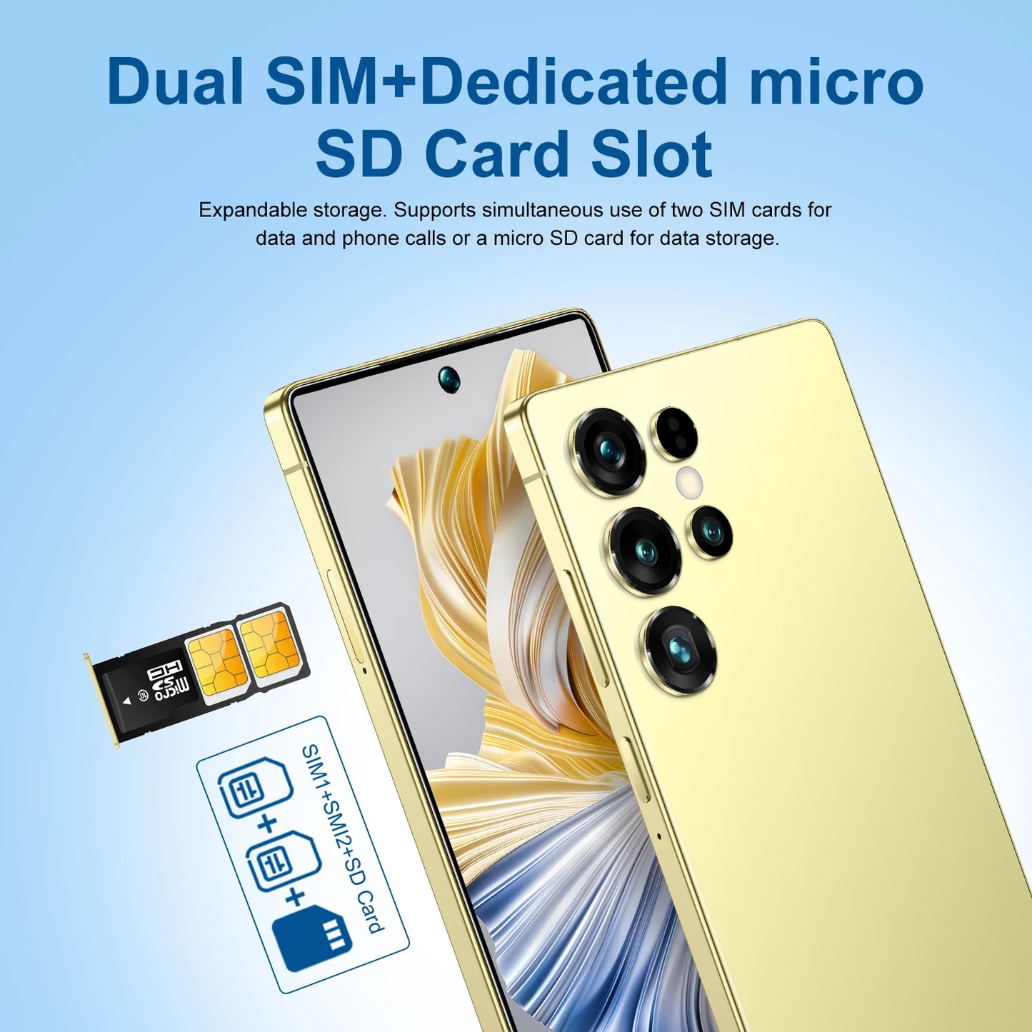 Real High Quality 2025 Best Selling S25 Ultra 22GB+1TB 5G Android 15 Unlock 108MP Long Standby Big Battery Gaming Mobile PhoneS