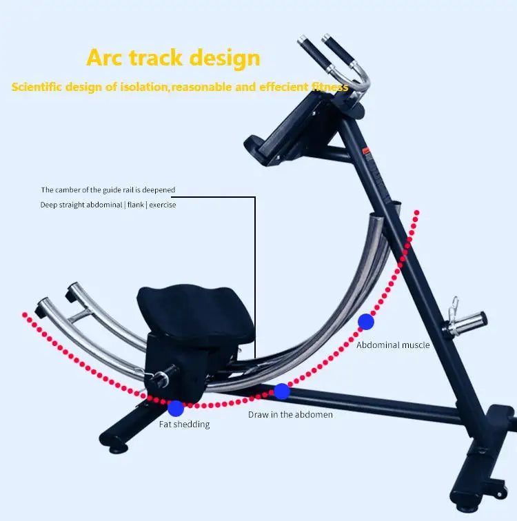 Good AB Coaster Machine 500kg Maximum Load Adult Fitness Core Trainer Abdominal Exercise Roller Wheels Portable for Anywhere