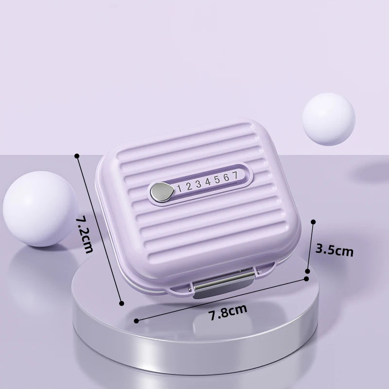 Portable  Pharmacy Vitamin Dispenser Daily Tablet Organizer Weekly Medicine case 7 Days 7 Compartments Plastic Pill Box