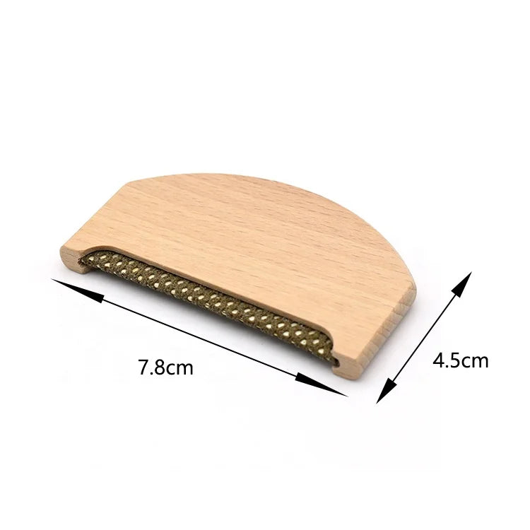 Custom Logo Wooden Cashmere Comb Portable Wool Pilling Sweater Comb Lint Roller Hair Remover Brush With Eco Friendly