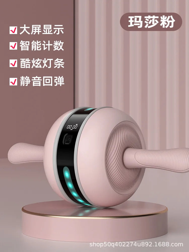 Automatic Intelligent Abdominal Muscle Roller Machine Home Fitness Exercise Equipment Rebound Abdominal Wheel for Male Plastic