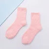 Heart Flanged Flat Women's Socks Rolled Edge Crew Cute Lovely Women's Sleeping Socks Fluffy Bed Sock for Women