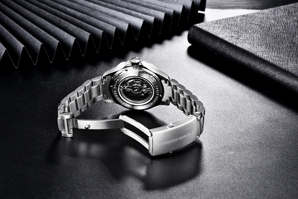 Pagani Design 2025 Automatic Watches for men mechanical wristwatch men Top Brand Luxury men watch 100m waterproof NH35 steel 007