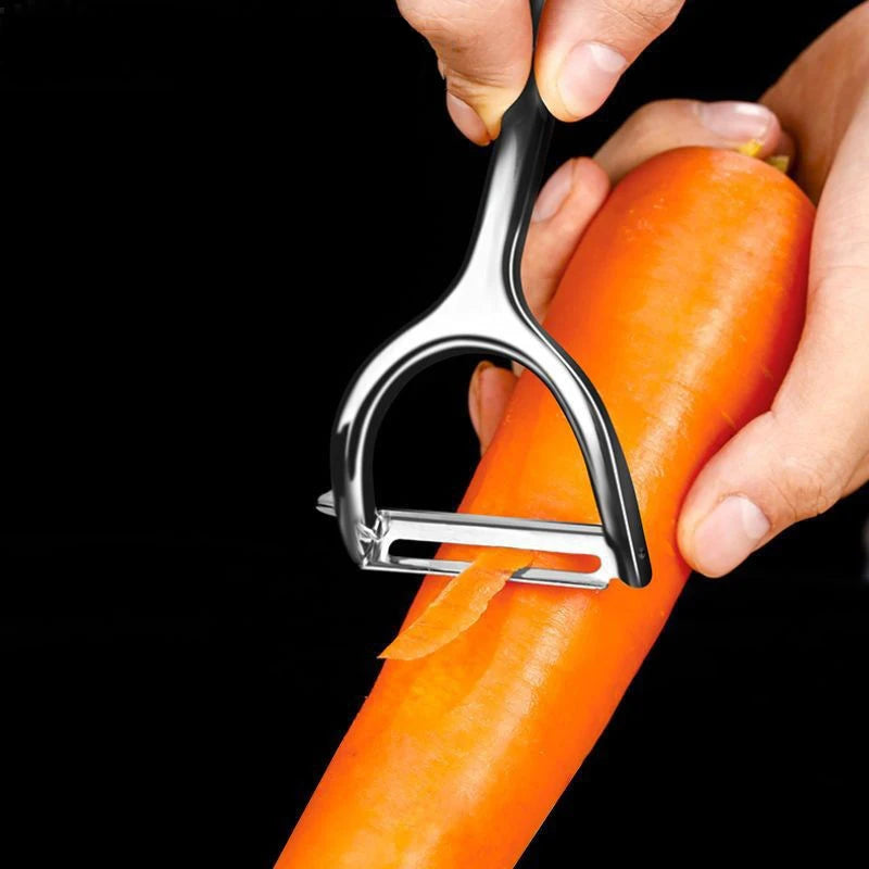 Multifunctional 2 in 1 Stainless Steel Manual Potato Apple Fruit Vegetable Great Peeling Knife Zinc Alloy Peeler for Kitchen