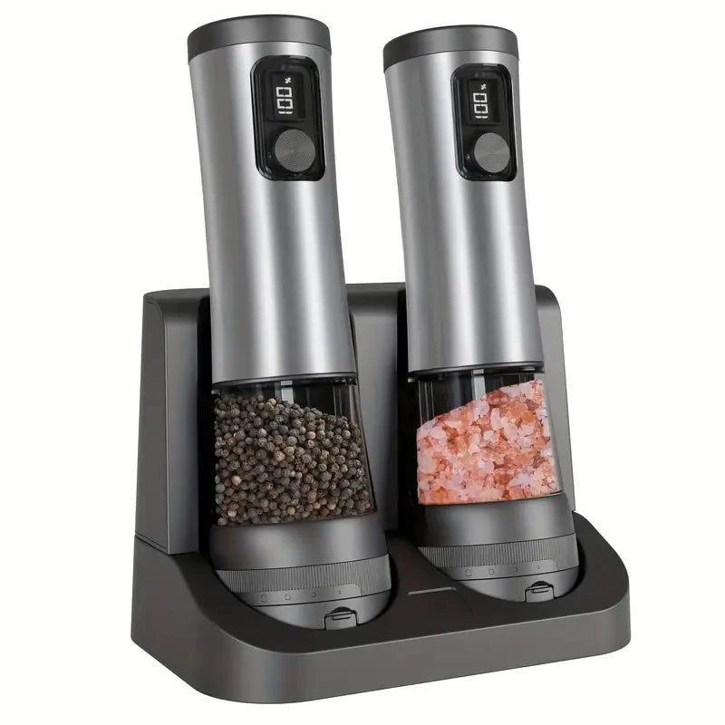 Dropshipping Products 2025 New Rechargeable Electric Salt and Pepper Grinder Adjustable Grinding Speed Coarseness