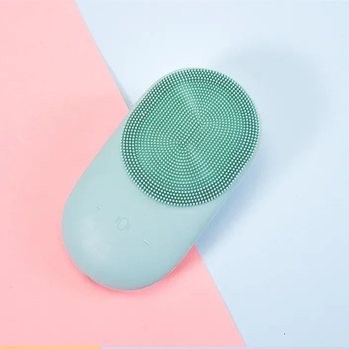 Multifunctional Silicone Sonic Face Cleaner Deep Pore Electric Face Beauty Clean Silicon Face Washing Cleaning Brush