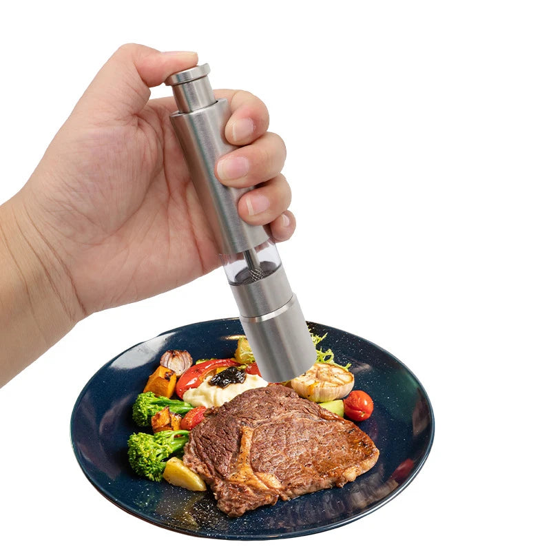 Mother Gift Kitchen Accessaries Picnic Thumb Stainless Steel 18/10 Mill Single Manual Press Salt and Pepper Herb Grinder