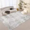 Dark Blue Abstract Art Modern Carpet Thin Fabric Indoor Floor Cover for Large Living Room Elegant Ink Style Print Area Rugs Sets